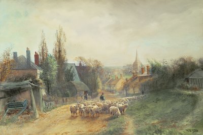 Billingshurst, 1915, een dorp in Sussex door Henry Charles Fox